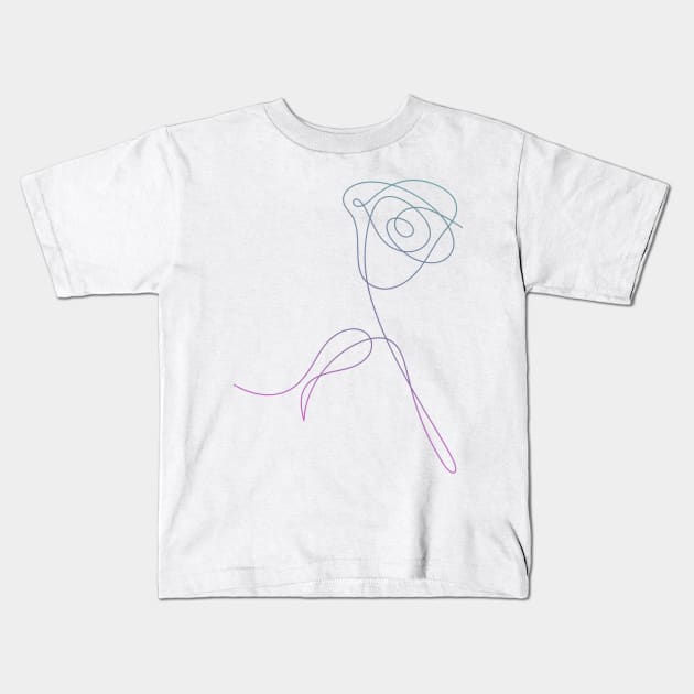 Love yourself rose Kids T-Shirt by Astridsterls